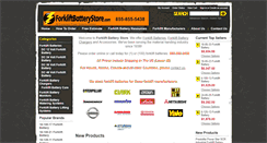 Desktop Screenshot of forkliftbatterystore.com